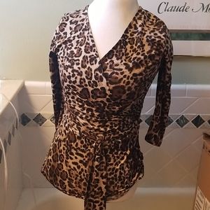 Leopard print Knit top by INC